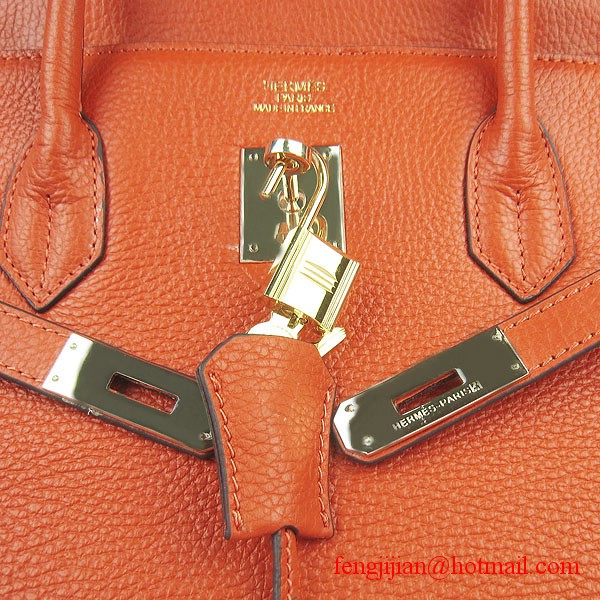 Hermes Birkin 40cm Togo Bag Orange 6099